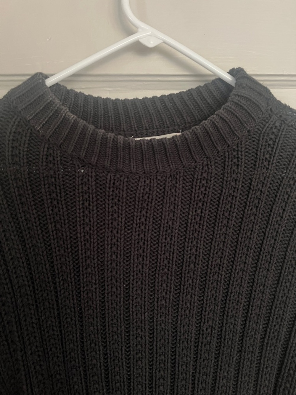 Universal Thread Black Ribbed Knit Sweater - Picture 3 of 6